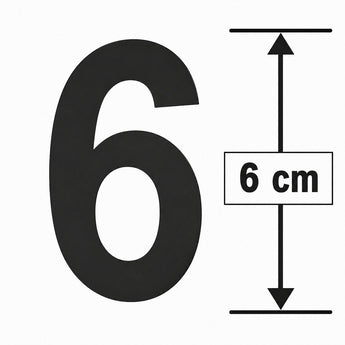 Huisnummers 6 cm