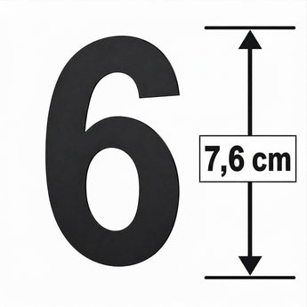 Huisnummers 7,6 cm