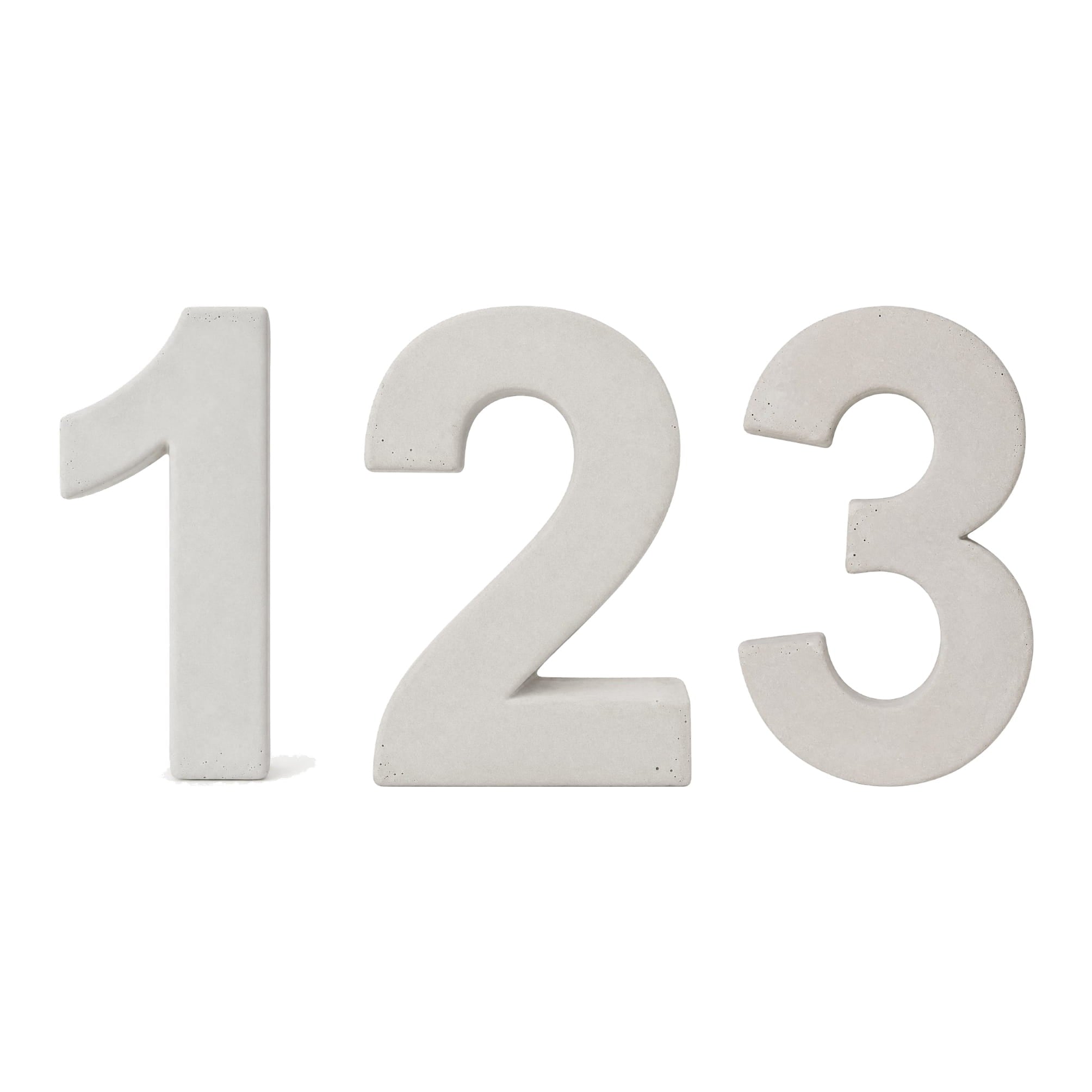Give your facade character with modern concrete house numbers ...