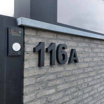 Modern House Numbers for Outdoor 20 cm - Matt Black Modern House Numbers for Outdoor 20 cm - Matt Black