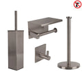 Gio Gunmetal Toilet Set (no-drill)