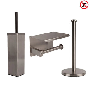 Alexo Gunmetal WC Set (no-drill)