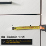 Hoe handgreep meten instructies