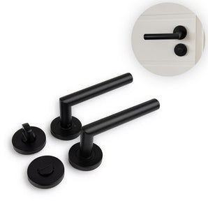 Lucio Black Toilet Set