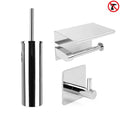 Tapio Chrome WC Set (no-drill)