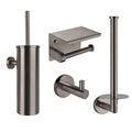 Donato Gunmetal Toilet Set