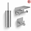 Ensemble WC Tapio inox (sans perçage)