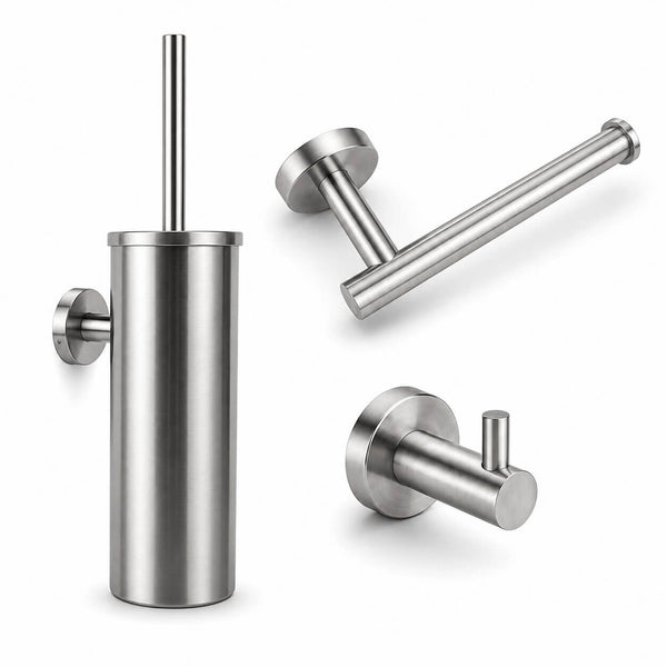 Lorenzo RVS WC set
