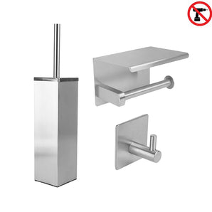 Lazzo RVS WC Set (no-drill)