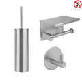Juano Stainless Steel Toilet Set (no-drill)