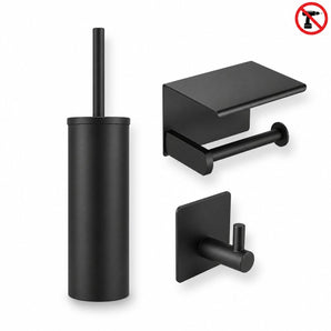 WC-garnituur Tapio Black (sans perçage)