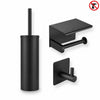 WC-garnituur Tapio Black (sans perçage)