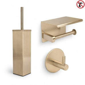 Set WC Mauro Or (sans perçage)