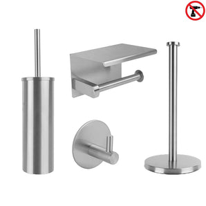 Delo RVS WC Set (no-drill)