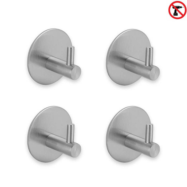 Haken Zonder Boren - 2 Stuks Rvs Zuignaphaken, Handdoekhaken, Geen Haken Zonder Boren - 2 Stuks Rvs Zuignaphaken, Handdoekhaken, Geen