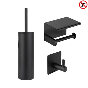 Tapio Black WC Set (no-drill)