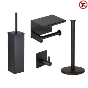 Gio Black WC Set (no-drill)