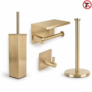 Gio Gold WC Set (no-drill)