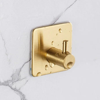 XIVADA Handdoekhaakjes Goud - 2 stuks - Zelfklevende Haakjes - Plakhaakjes Badkamer XIVADA Handdoekhaakjes Goud - 2 stuks - Zelfklevende Haakjes - Plakhaakjes Badkamer