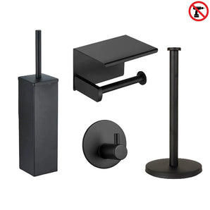 Cano Black WC Set (no-drill)